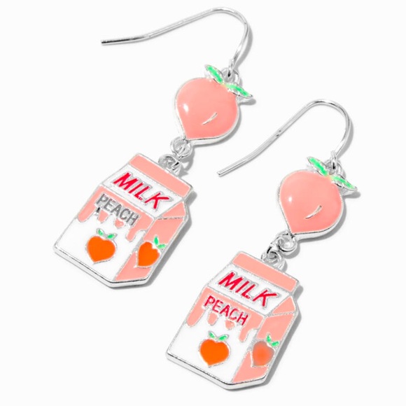 Icing Jewelry - Peach Milk Carton Drop Earrings - NWT